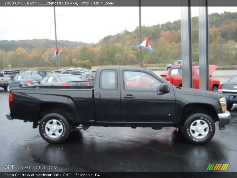 Onyx Black / Ebony 2008 GMC Canyon SLE Extended Cab 4x4