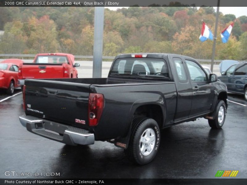 Onyx Black / Ebony 2008 GMC Canyon SLE Extended Cab 4x4
