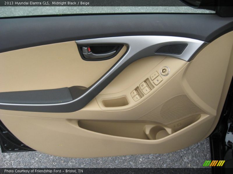 Midnight Black / Beige 2013 Hyundai Elantra GLS