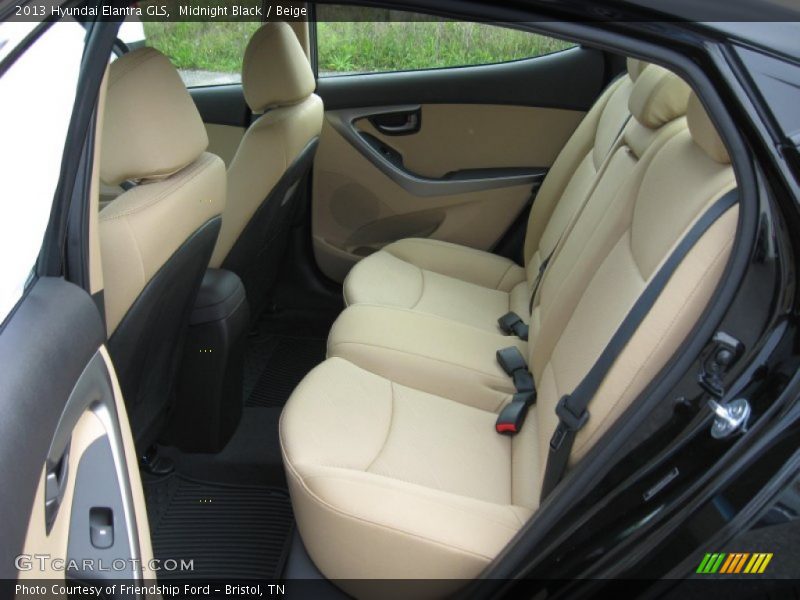 Midnight Black / Beige 2013 Hyundai Elantra GLS