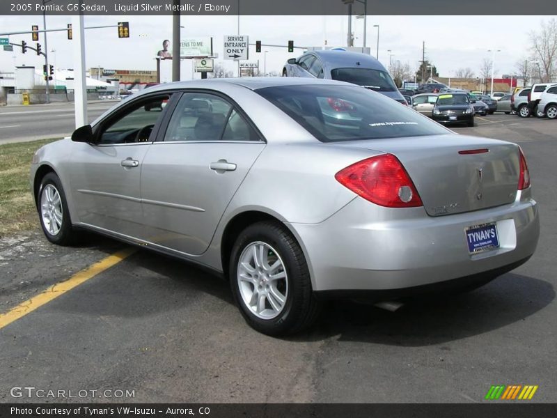 Liquid Silver Metallic / Ebony 2005 Pontiac G6 Sedan