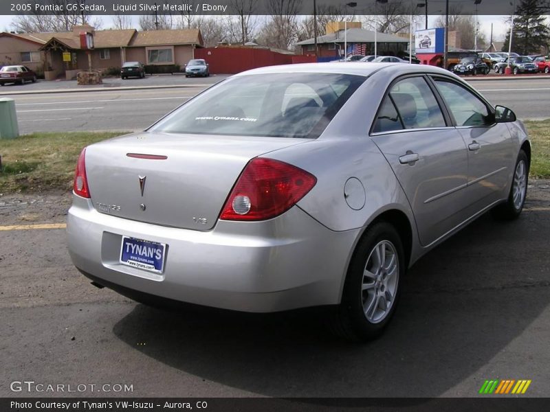 Liquid Silver Metallic / Ebony 2005 Pontiac G6 Sedan