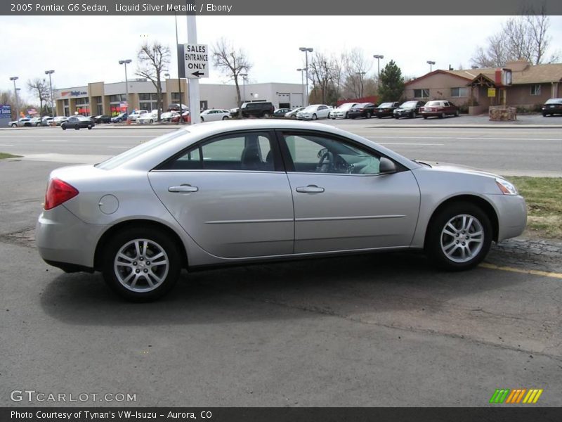 Liquid Silver Metallic / Ebony 2005 Pontiac G6 Sedan