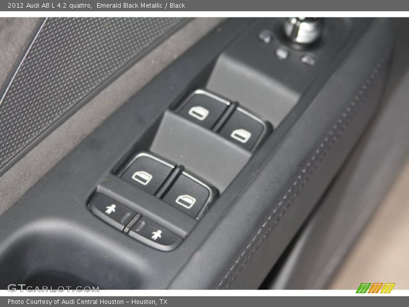 Emerald Black Metallic / Black 2012 Audi A8 L 4.2 quattro