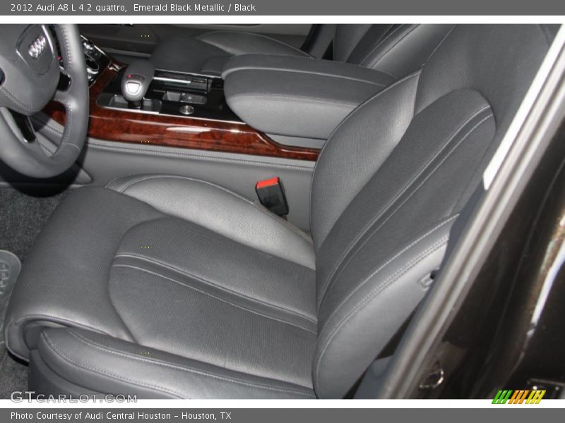 Emerald Black Metallic / Black 2012 Audi A8 L 4.2 quattro