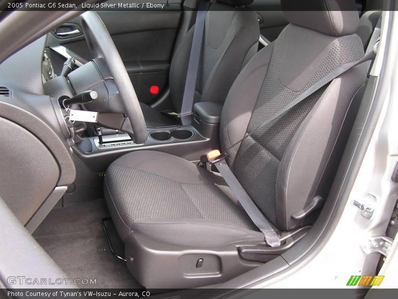Liquid Silver Metallic / Ebony 2005 Pontiac G6 Sedan