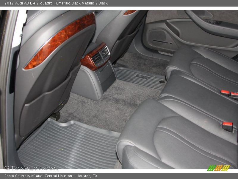 Emerald Black Metallic / Black 2012 Audi A8 L 4.2 quattro