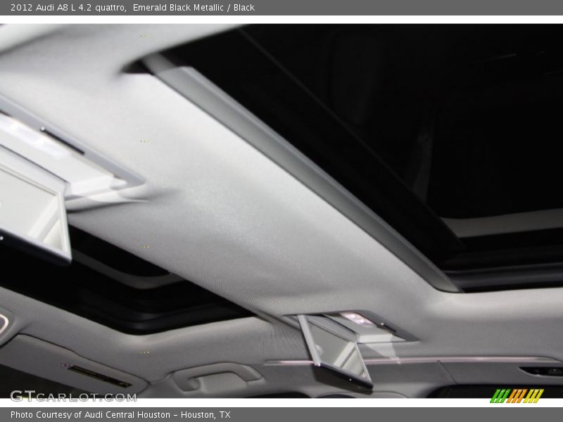 Emerald Black Metallic / Black 2012 Audi A8 L 4.2 quattro