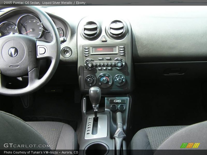 Liquid Silver Metallic / Ebony 2005 Pontiac G6 Sedan