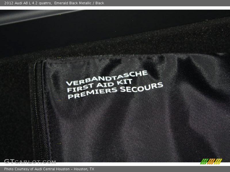 Emerald Black Metallic / Black 2012 Audi A8 L 4.2 quattro