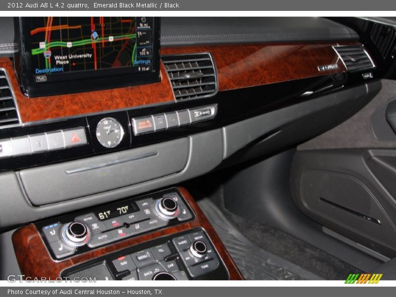 Emerald Black Metallic / Black 2012 Audi A8 L 4.2 quattro