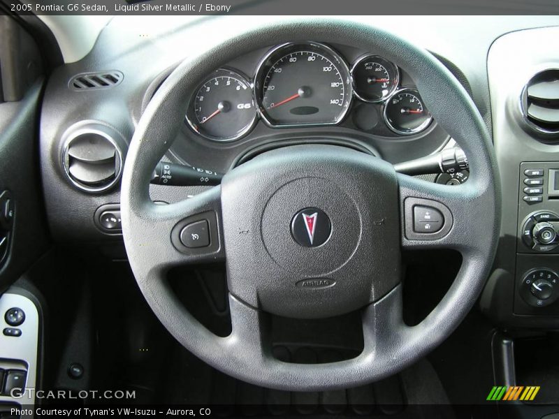 Liquid Silver Metallic / Ebony 2005 Pontiac G6 Sedan