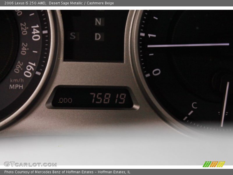 Desert Sage Metallic / Cashmere Beige 2006 Lexus IS 250 AWD