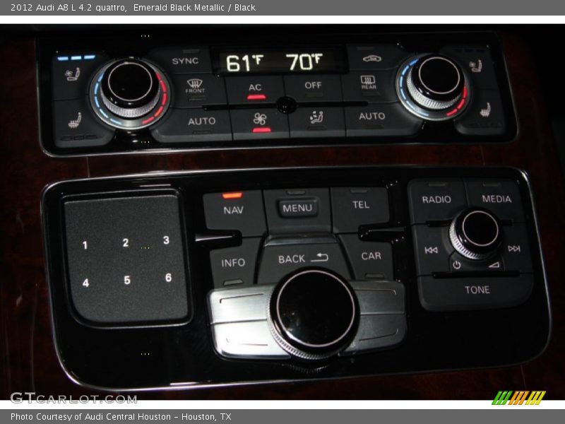 Emerald Black Metallic / Black 2012 Audi A8 L 4.2 quattro