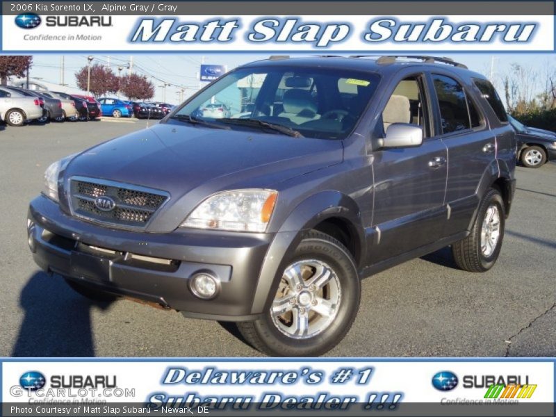 Alpine Gray / Gray 2006 Kia Sorento LX