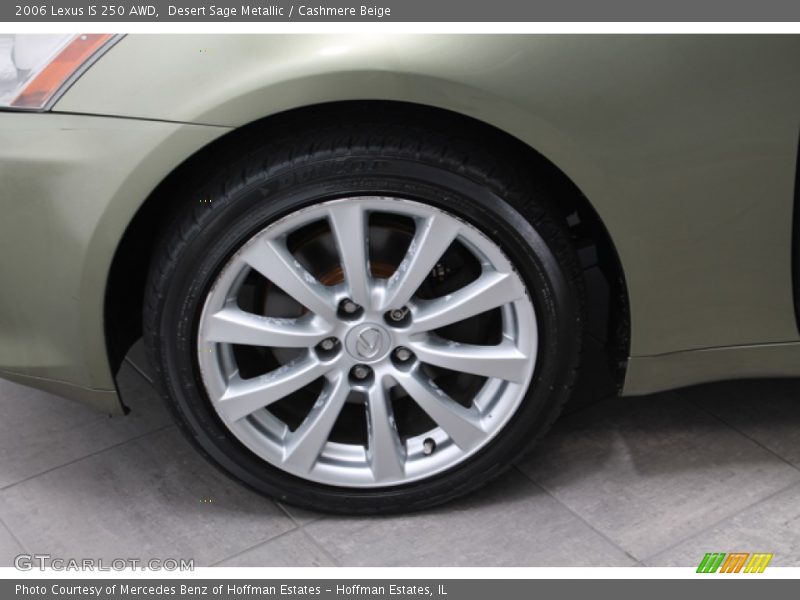 Desert Sage Metallic / Cashmere Beige 2006 Lexus IS 250 AWD