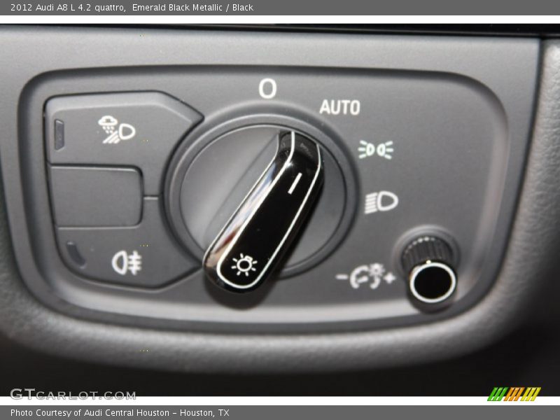 Emerald Black Metallic / Black 2012 Audi A8 L 4.2 quattro