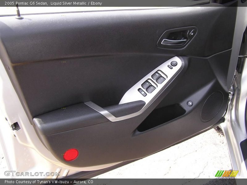 Liquid Silver Metallic / Ebony 2005 Pontiac G6 Sedan