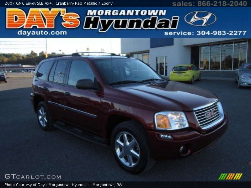 Cranberry Red Metallic / Ebony 2007 GMC Envoy SLE 4x4