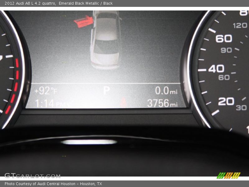 Emerald Black Metallic / Black 2012 Audi A8 L 4.2 quattro