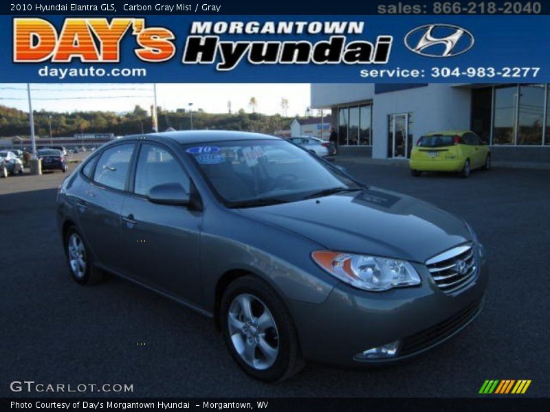 Carbon Gray Mist / Gray 2010 Hyundai Elantra GLS