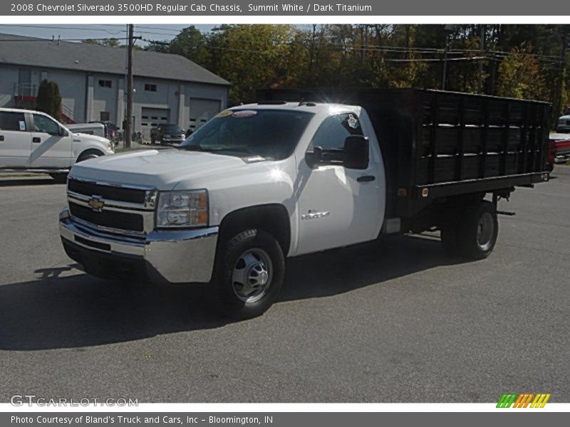 Summit White / Dark Titanium 2008 Chevrolet Silverado 3500HD Regular Cab Chassis