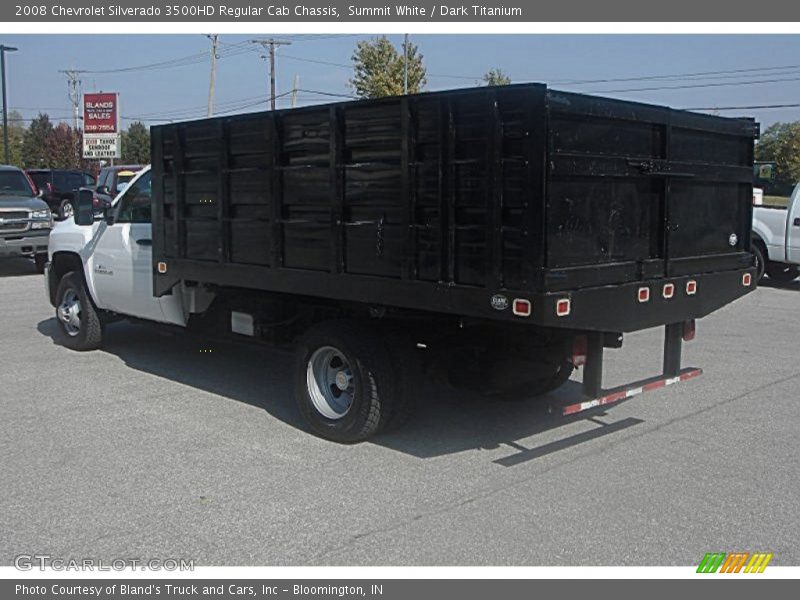 Summit White / Dark Titanium 2008 Chevrolet Silverado 3500HD Regular Cab Chassis