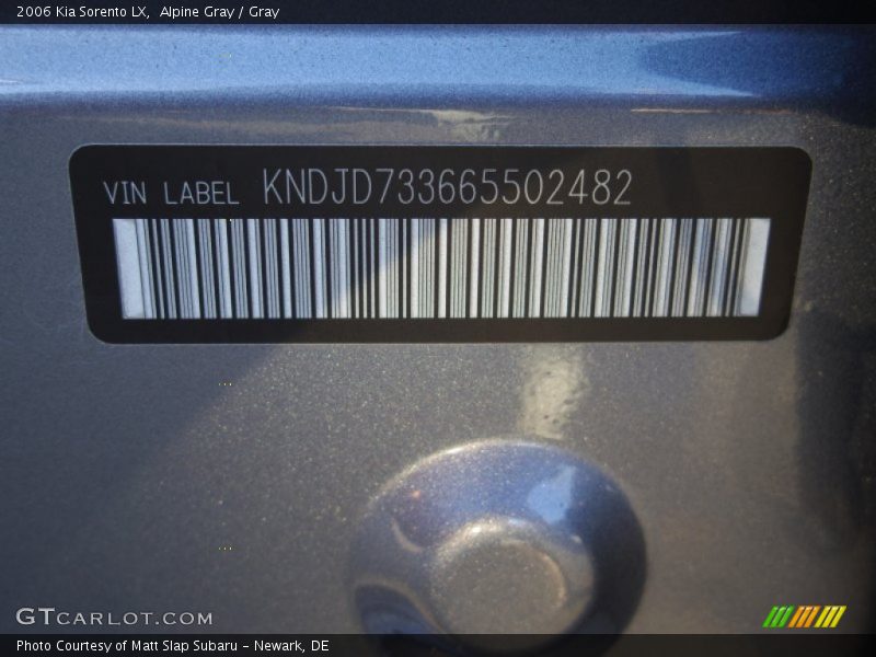 Alpine Gray / Gray 2006 Kia Sorento LX