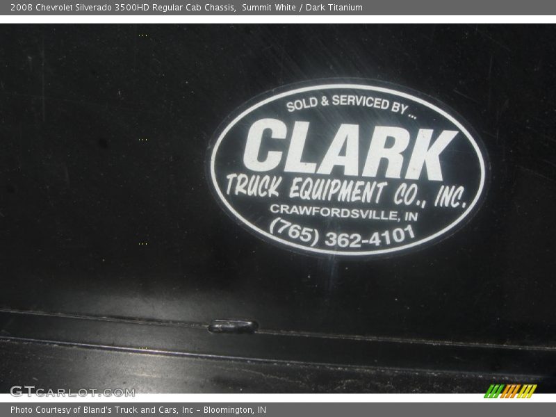 Summit White / Dark Titanium 2008 Chevrolet Silverado 3500HD Regular Cab Chassis