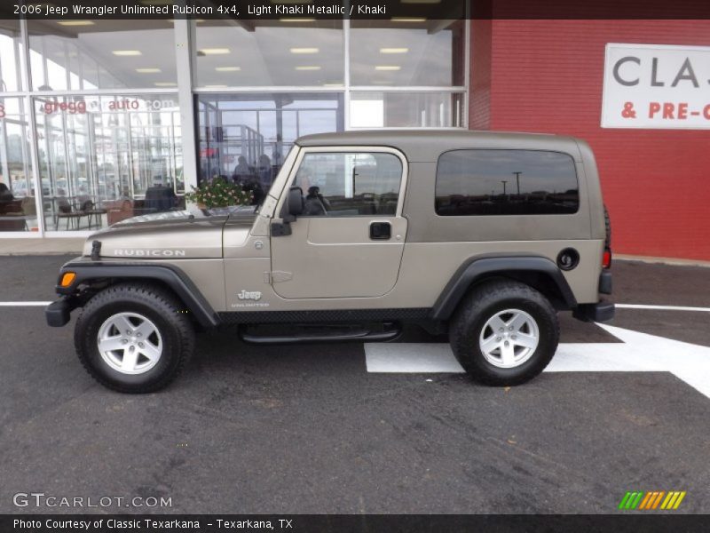 Light Khaki Metallic / Khaki 2006 Jeep Wrangler Unlimited Rubicon 4x4