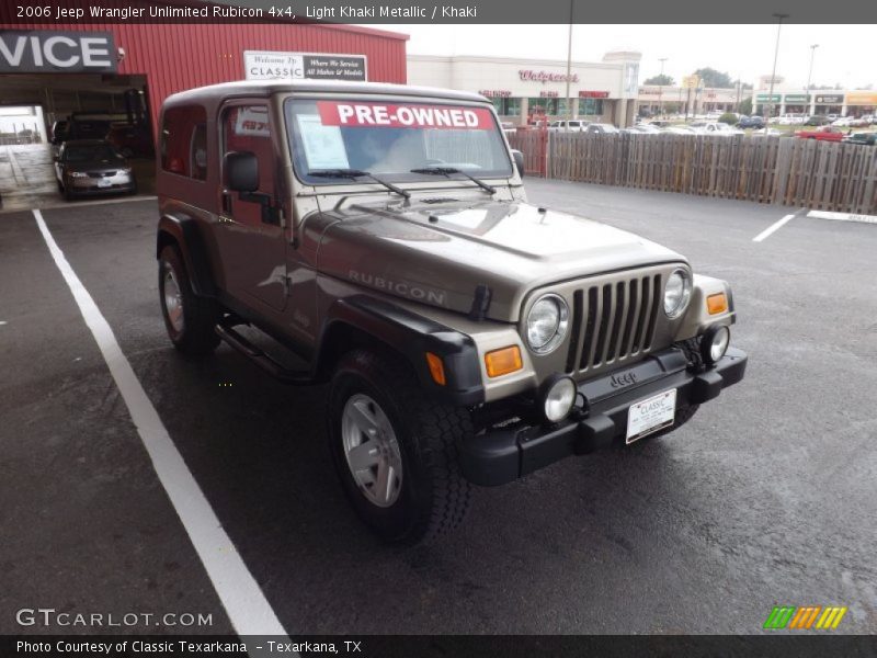 Light Khaki Metallic / Khaki 2006 Jeep Wrangler Unlimited Rubicon 4x4