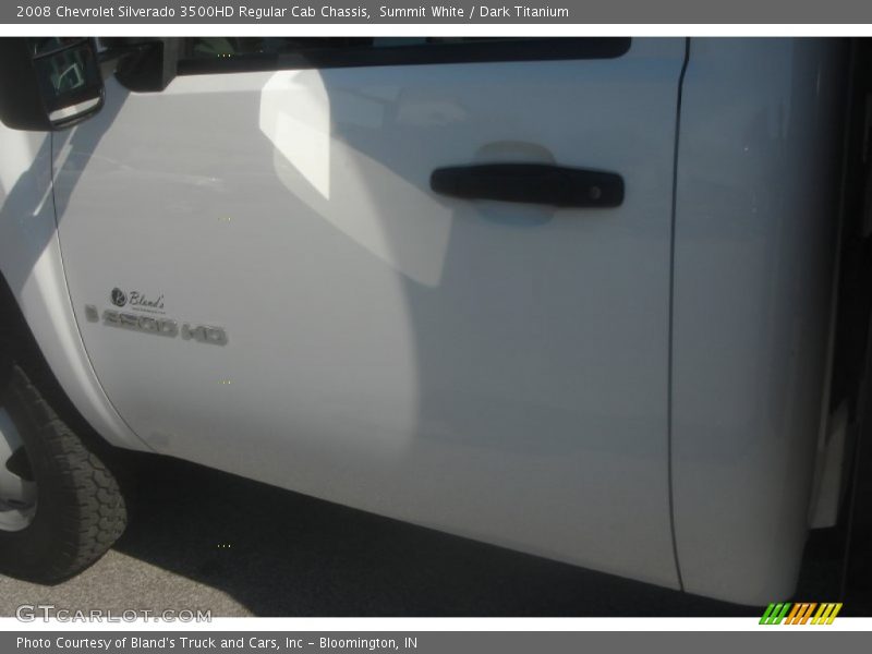 Summit White / Dark Titanium 2008 Chevrolet Silverado 3500HD Regular Cab Chassis