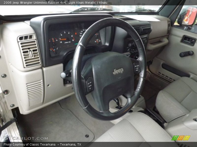Light Khaki Metallic / Khaki 2006 Jeep Wrangler Unlimited Rubicon 4x4