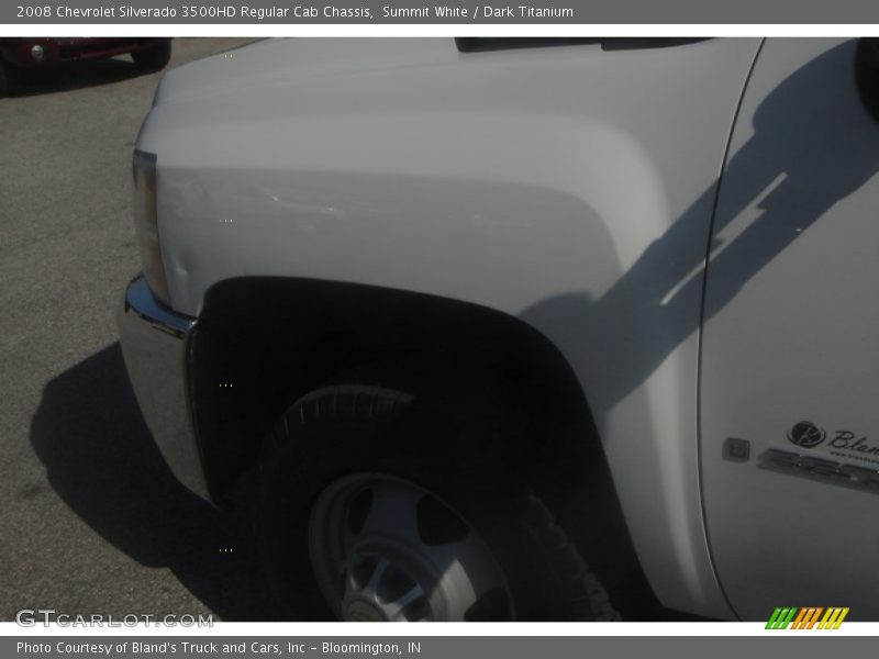 Summit White / Dark Titanium 2008 Chevrolet Silverado 3500HD Regular Cab Chassis