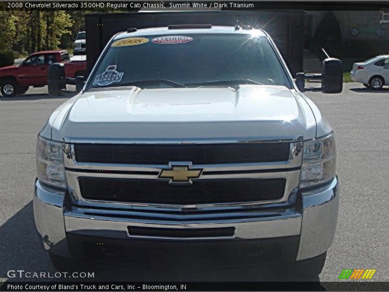 Summit White / Dark Titanium 2008 Chevrolet Silverado 3500HD Regular Cab Chassis