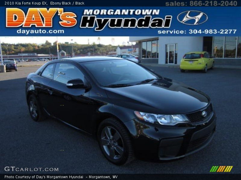 Ebony Black / Black 2010 Kia Forte Koup EX
