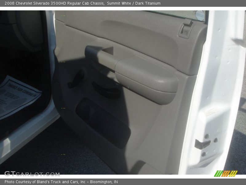 Summit White / Dark Titanium 2008 Chevrolet Silverado 3500HD Regular Cab Chassis