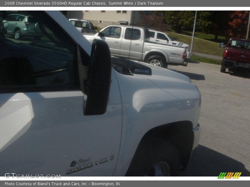Summit White / Dark Titanium 2008 Chevrolet Silverado 3500HD Regular Cab Chassis