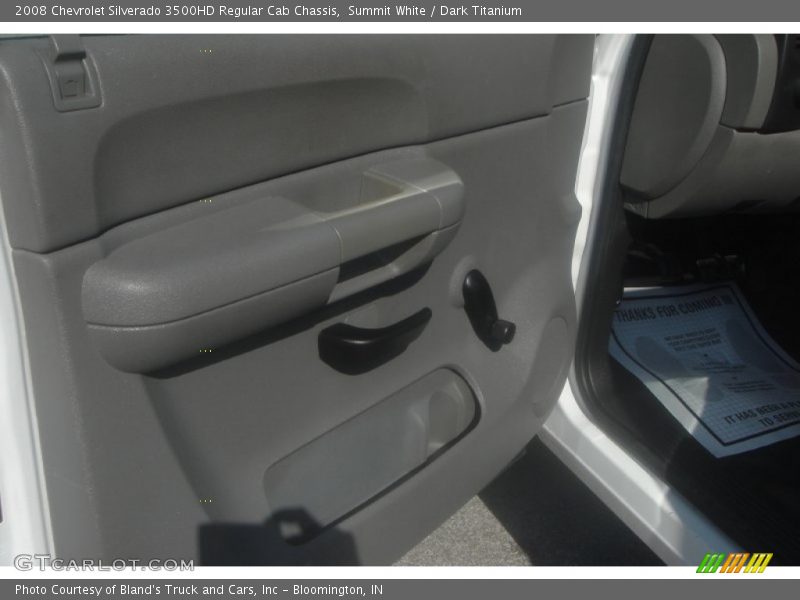 Summit White / Dark Titanium 2008 Chevrolet Silverado 3500HD Regular Cab Chassis