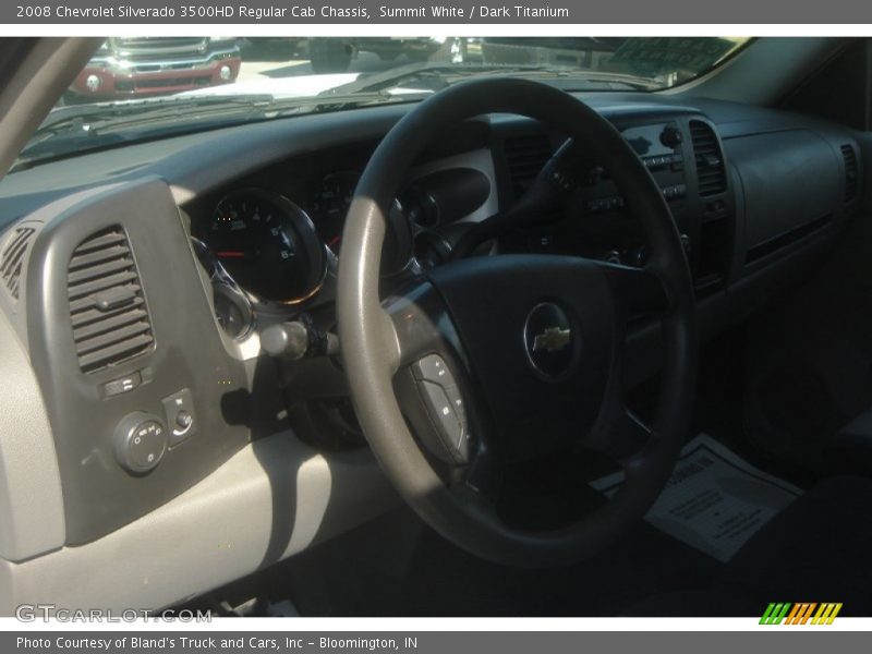 Summit White / Dark Titanium 2008 Chevrolet Silverado 3500HD Regular Cab Chassis