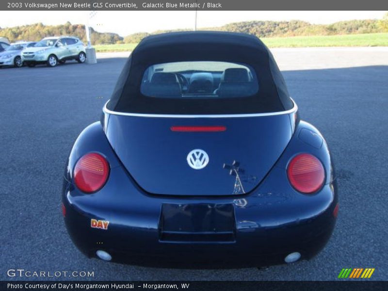 Galactic Blue Metallic / Black 2003 Volkswagen New Beetle GLS Convertible
