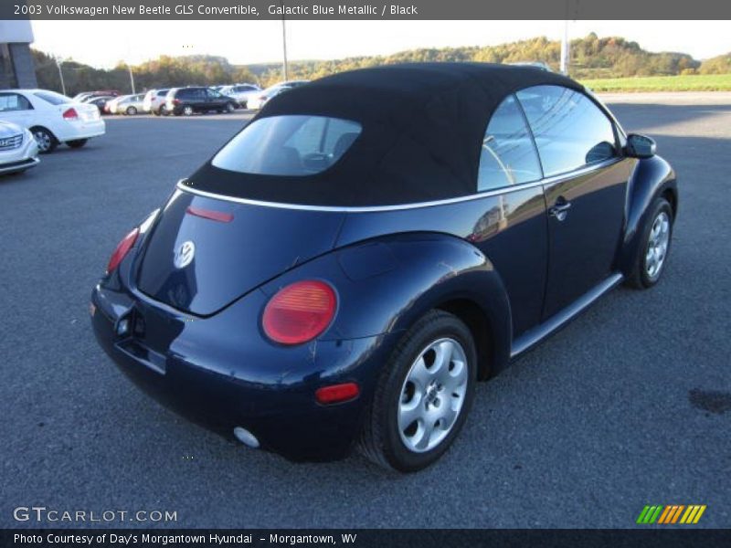 Galactic Blue Metallic / Black 2003 Volkswagen New Beetle GLS Convertible