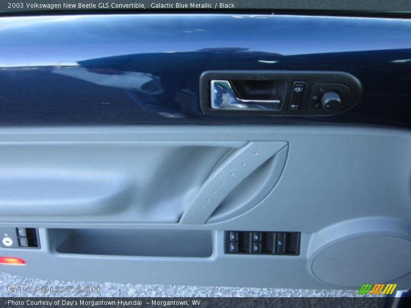 Galactic Blue Metallic / Black 2003 Volkswagen New Beetle GLS Convertible
