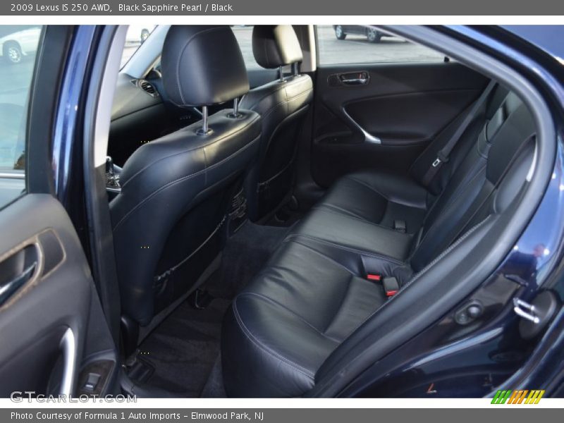 Black Sapphire Pearl / Black 2009 Lexus IS 250 AWD