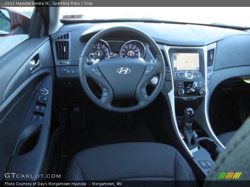 Sparkling Ruby / Gray 2013 Hyundai Sonata SE