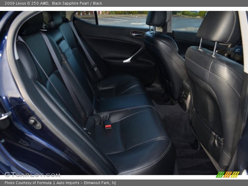 Black Sapphire Pearl / Black 2009 Lexus IS 250 AWD