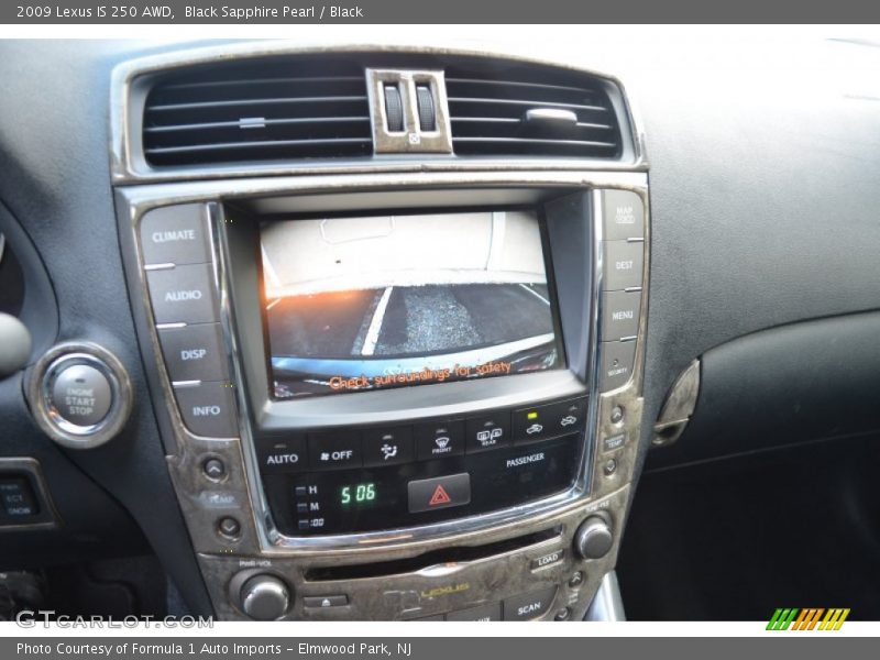 Black Sapphire Pearl / Black 2009 Lexus IS 250 AWD