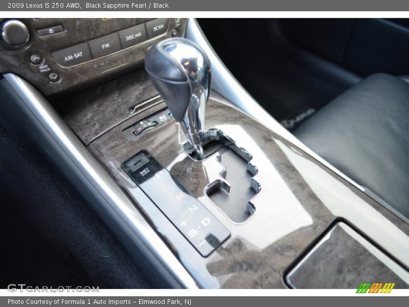 Black Sapphire Pearl / Black 2009 Lexus IS 250 AWD