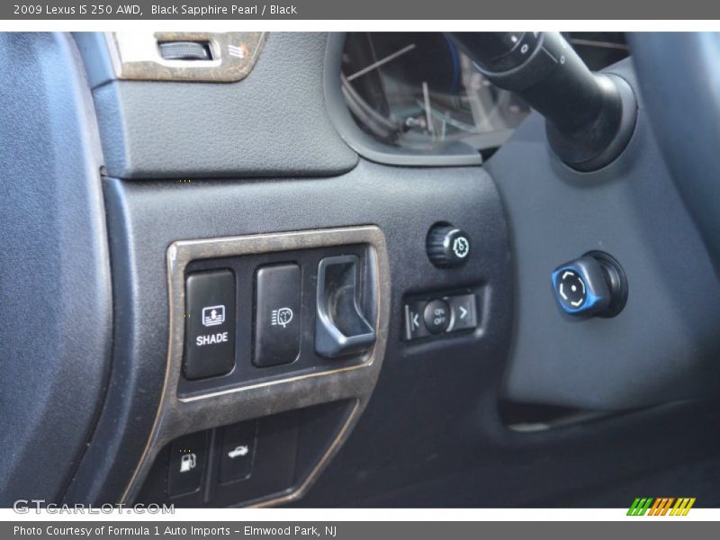 Black Sapphire Pearl / Black 2009 Lexus IS 250 AWD
