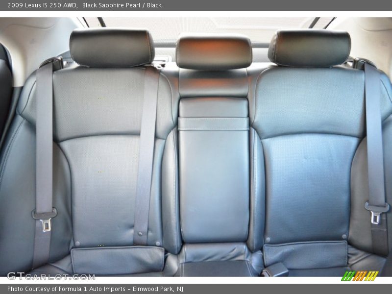 Black Sapphire Pearl / Black 2009 Lexus IS 250 AWD